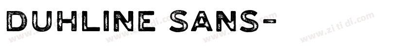 Duhline Sans字体转换